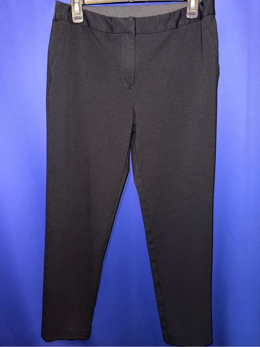 Vince Camuto Black Pull-On Career Pants Size 8 Stretch Ankle Work Slacks